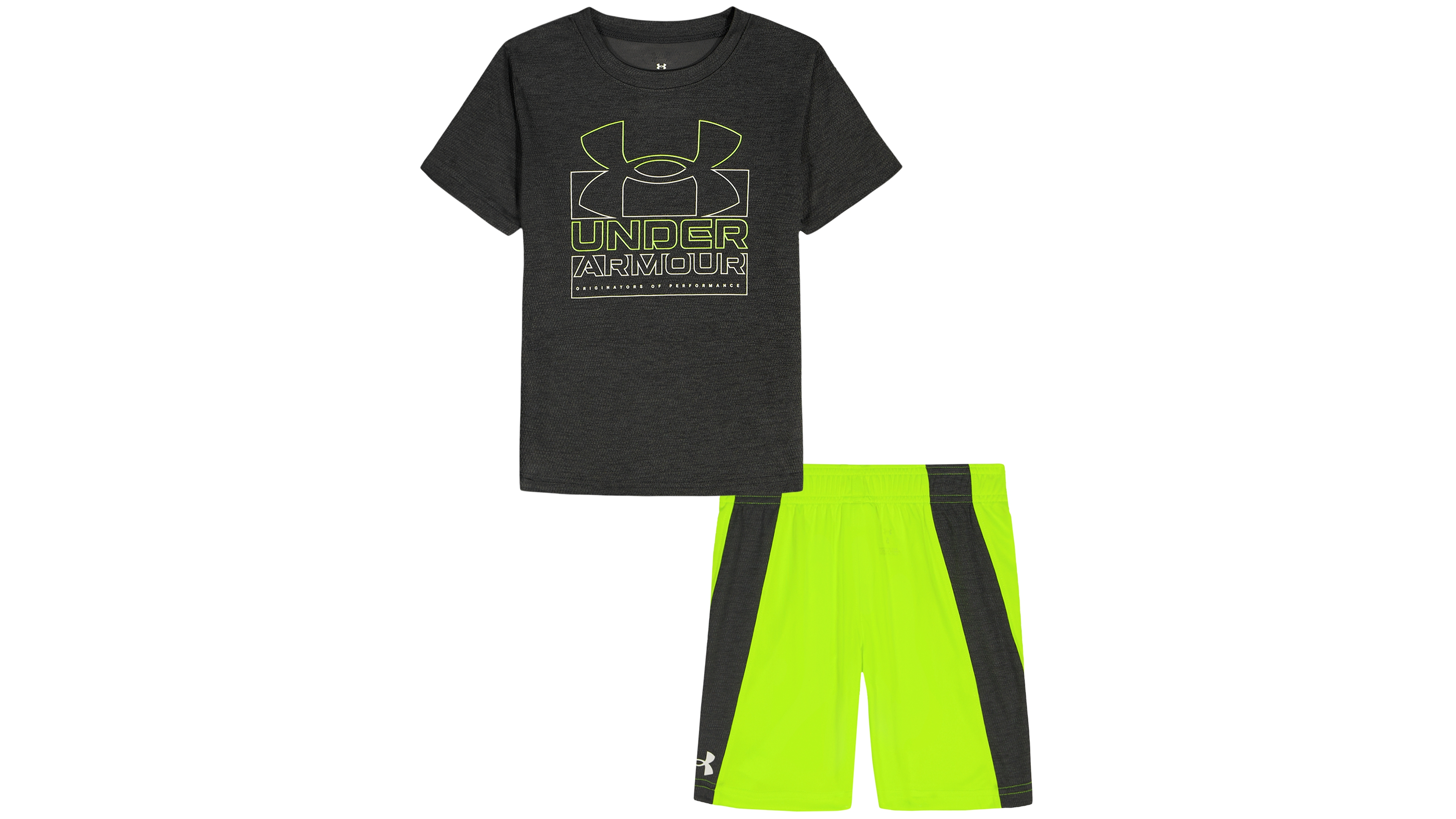 Under Armour Boys' 2T-7 Crewneck T-Shirt and Shorts