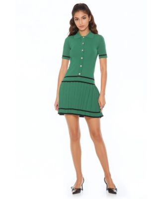Women's Lucinda Fully Knit Collared Short Sleeve Dress