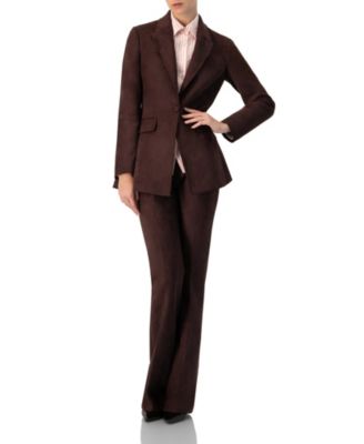 Women's Single-Breasted Faux-Suede Blazer
