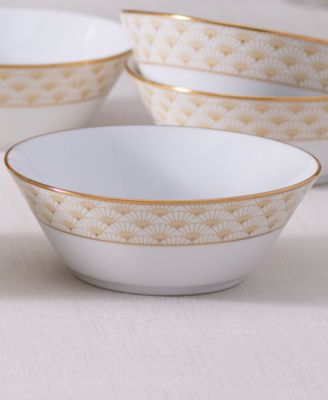 Trocadero Gold-Tone Fruit Bowls, Set of 4