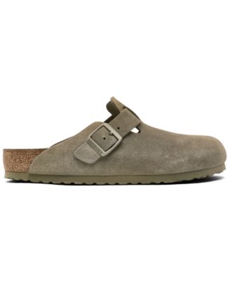 Men's Boston Suede Leather Casual Clogs from Finish Line