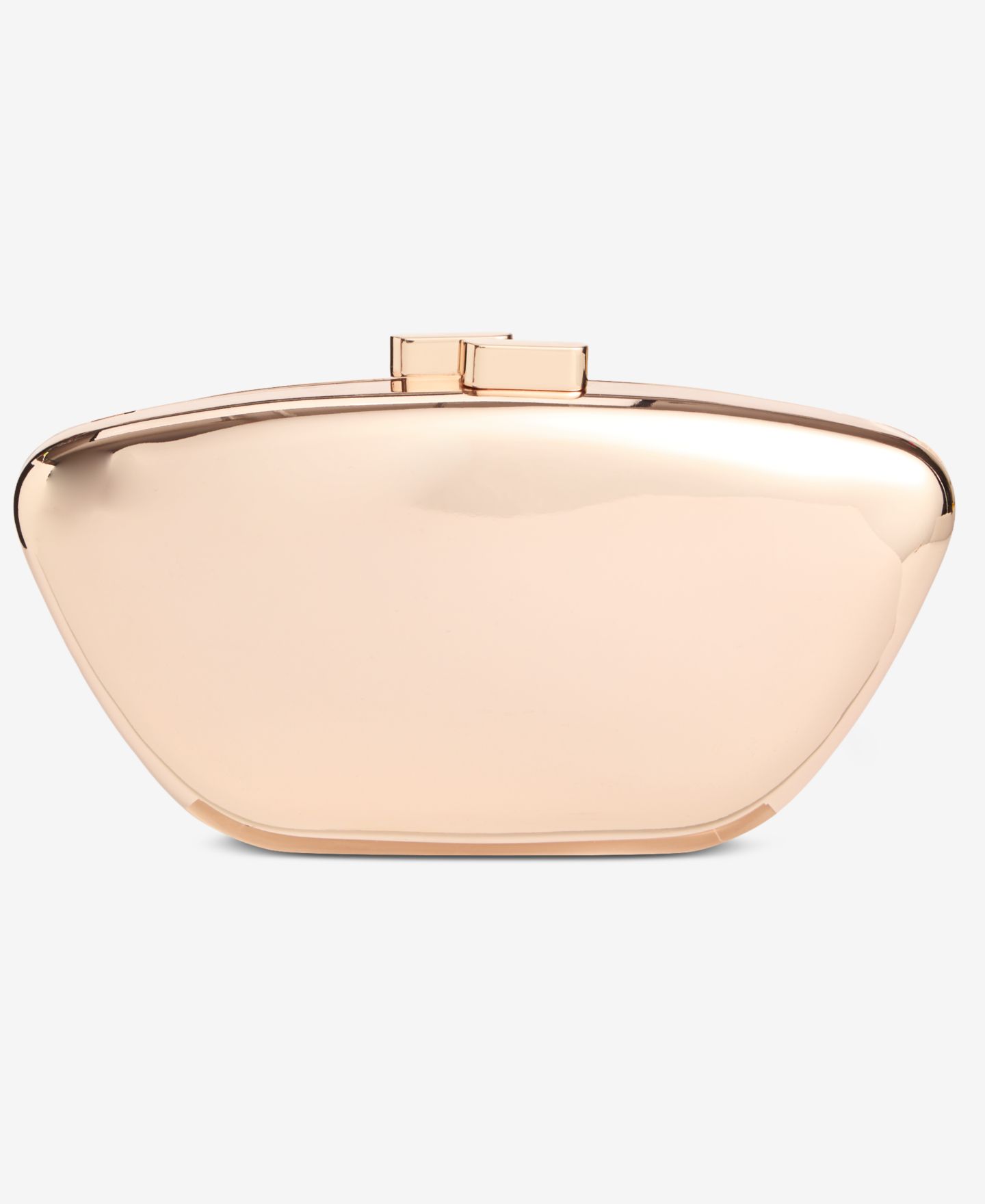 Женский клатч I.N.C. International Concepts Minaudiere Metallic Small Clutch Handbag, цвет: Розовое золото — фото 2