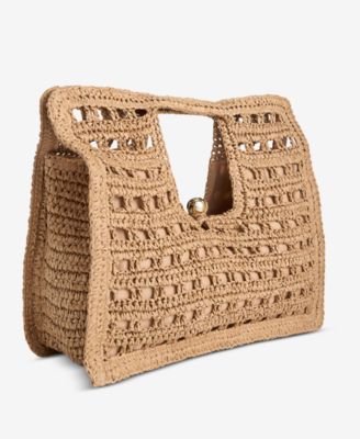 I.N.C. International Concepts Square Straw Tote Bag