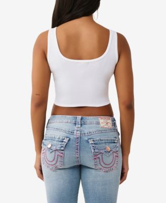 Women's Crystal Handkerchief Tank Top