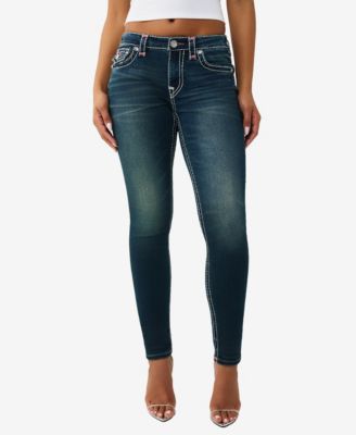 Women's Jennie Mid Rise Skinny Super T Flap Jeans