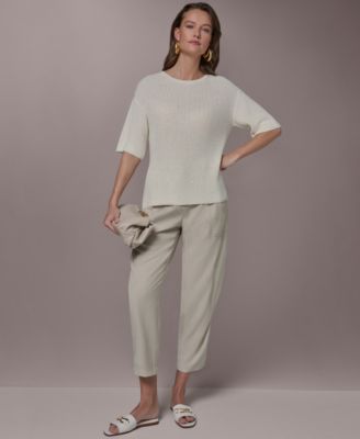 Women's Short-Sleeve Oversized Sweater