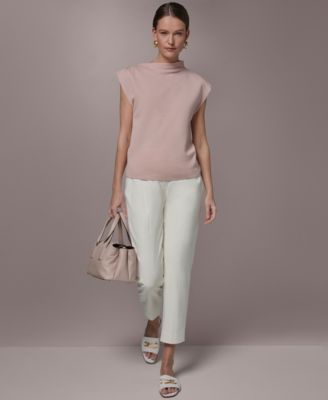 Women's Asymmetric Mock Neck Sweater