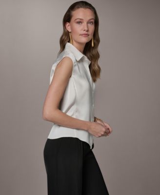 Petite Button-Front Shirt