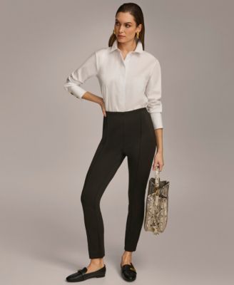 Petite Mid-Rise Ankle-Length Pants