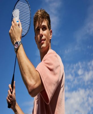 Men's Promaster Land Tough GMT Silver-Tone Stainless Steel Bracelet Watch, 39.5mm