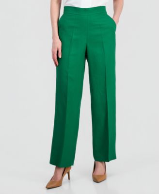 Women's Linen-Blend Pull-On Pants