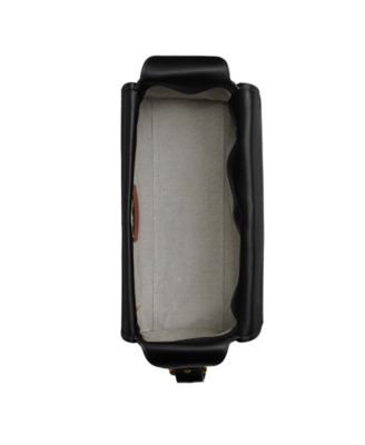 Leather Haversack Large Turnlock Shoulder Bag