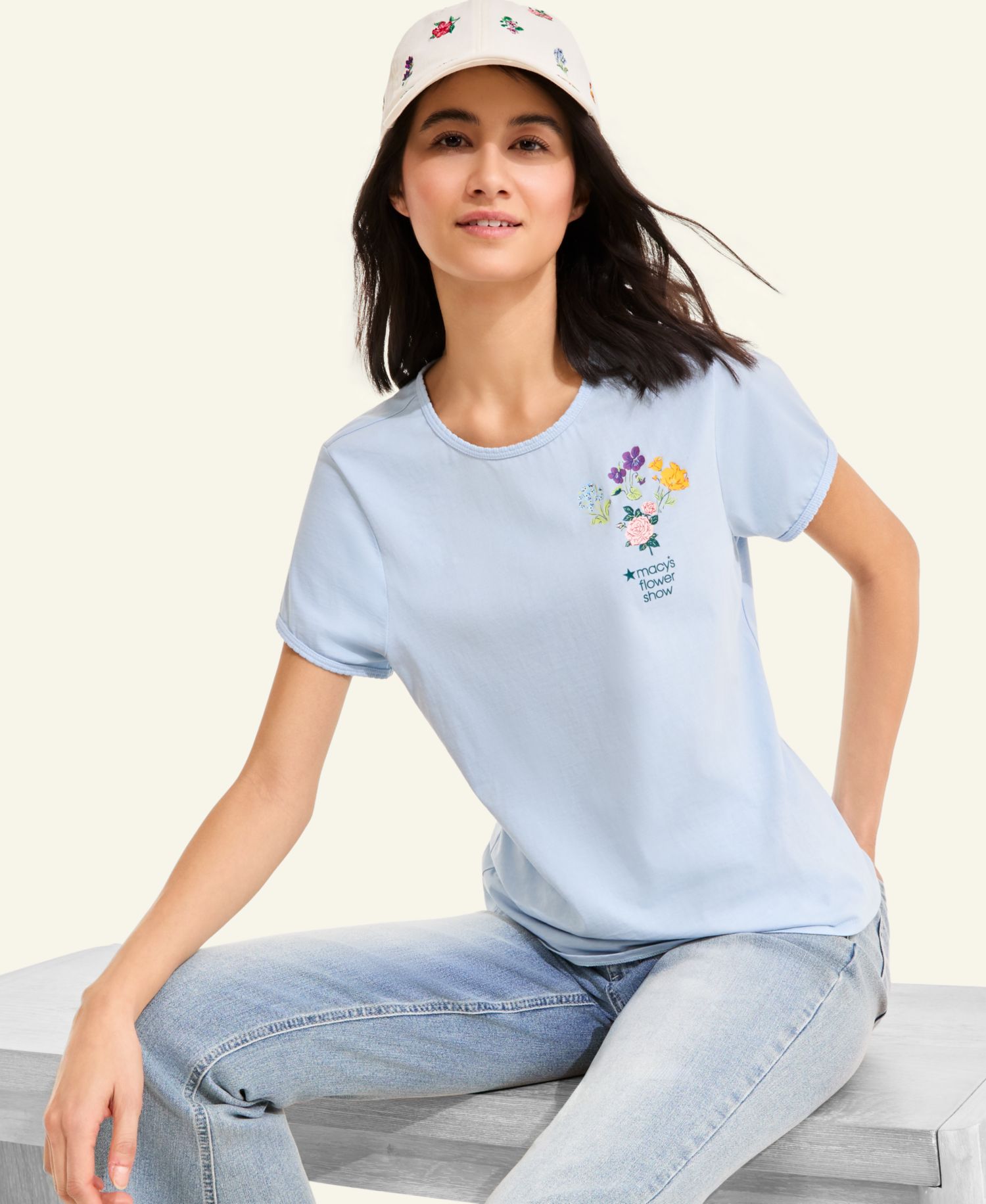 Flower Show Women's Short-Sleeve Flower Show Medallion T-Shirt