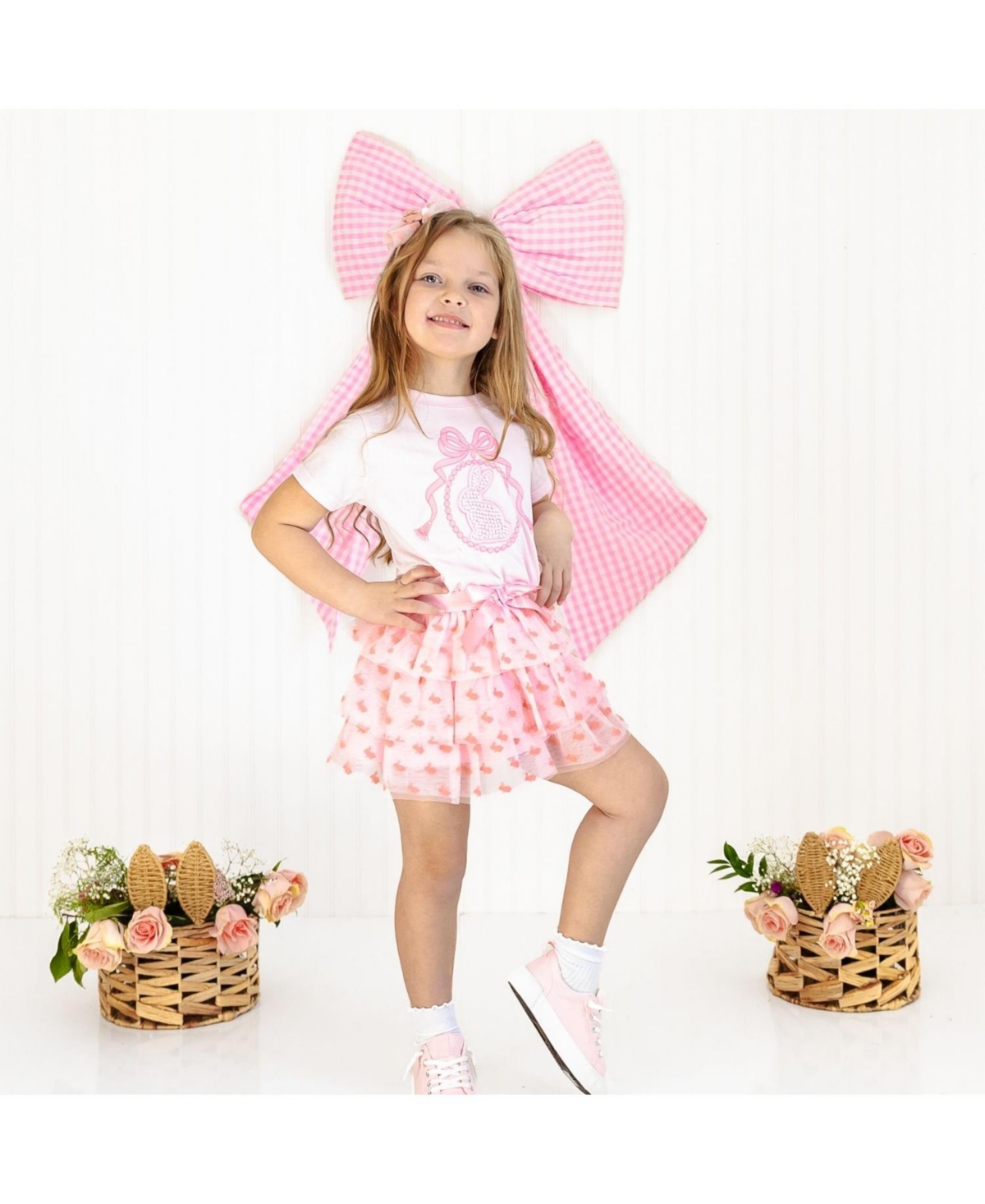 Sweet Wink Little Girls Honey Bunny Easter Tiered Tutu