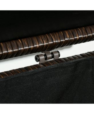 113 Gallon Deck Box with Groove Handle for Garden Tools