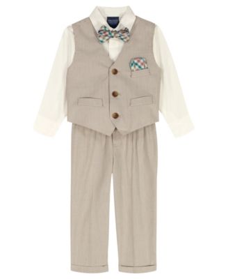 Baby Boys' Mini Stripe Vest, Shirt and Shorts, 3-Piece Set
