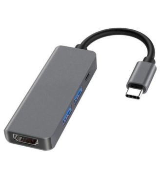 4-in-1 Type-C Hub Docking Station,4K HDTV, USB 3.0, USB2.0 Compatible with Type C Devices with DP Alt Mode