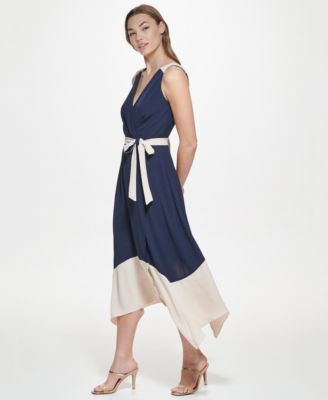 Women's Sleeveless Asymmetrical Midi Dress