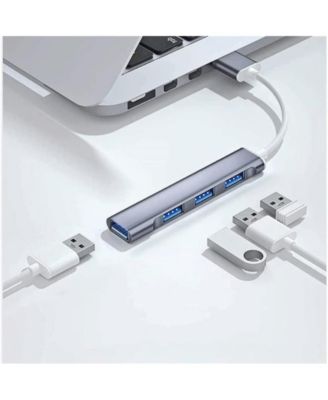 USB Extender 4-Port Small USB Hub for Pc Laptop 5Gbps Data Transfer for Desktop, USB Flash Drives, Mobile HDD