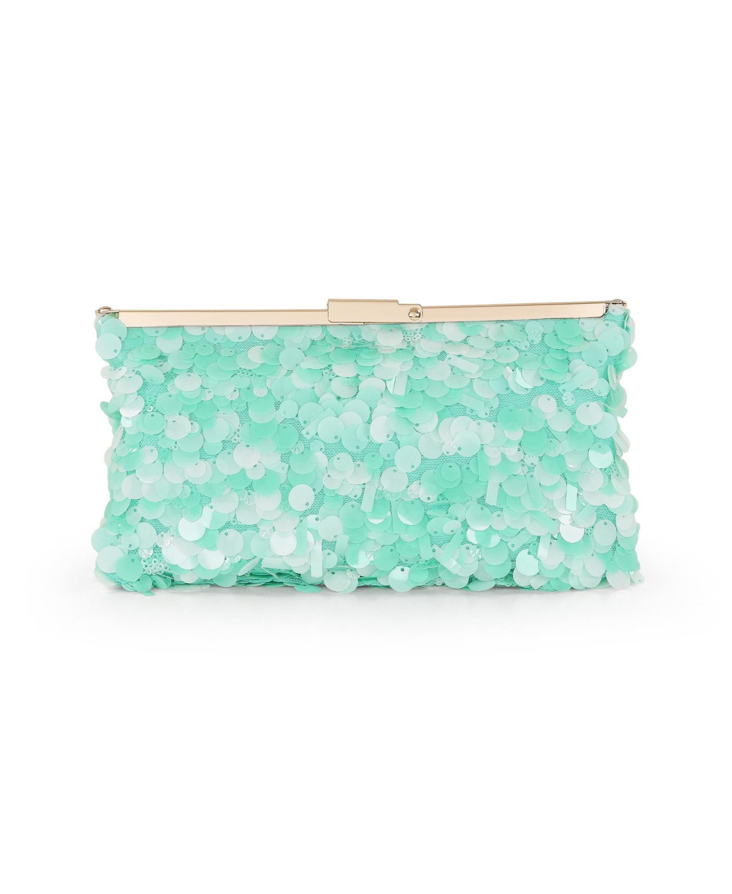 Women's Briar Mixed Sequin Hinged Frame Clutch