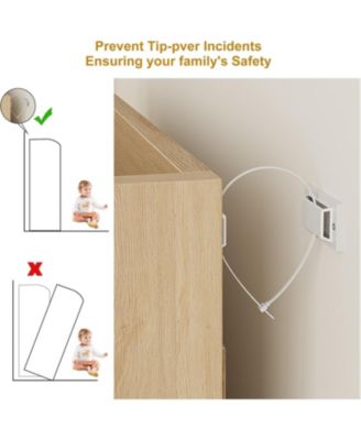 Shoe Cabinet with 2 Rattan Doors, Adjustable Shelves, 5-Tier Wooden Shoe Storage Organizer