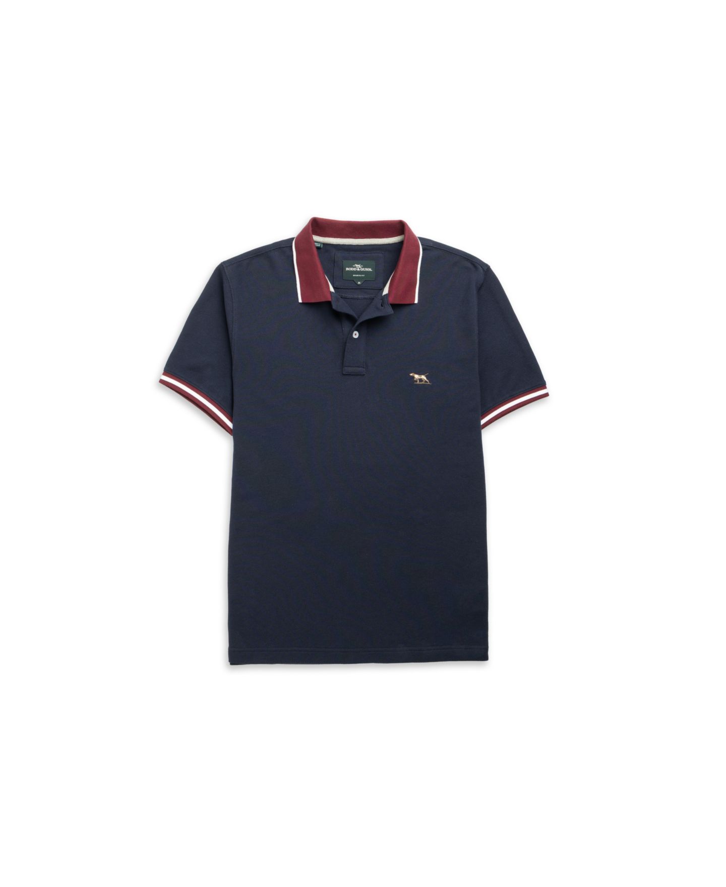 Мужское поло Rodd & Gunn New Lynn Sport Fit Polo Shirt, цвет: Eclipse — фото 2