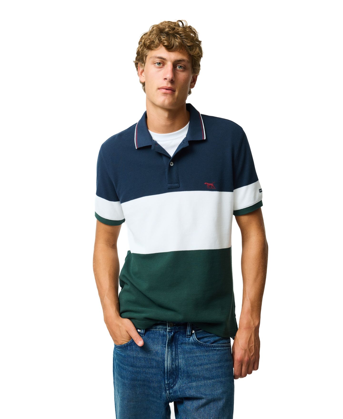 Мужское поло Rodd & Gunn Home Bay Sport Fit Polo Shirt, цвет: Тёмно-зелёный — фото 1