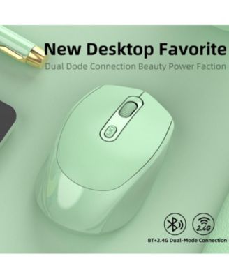Minimalist Wireless Mouse, Mute & Easy-to-Use, 2.4G/BT Dual Mode for Office/Gaming/Design, Travel-Friendly for Students & Professionals