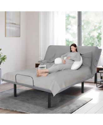 LED Bed Frame with Storage Headboard & Drawers - No Box Spring Needed