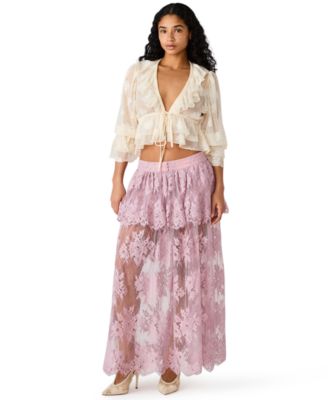 Women's Arietty Floral Lace Maxi Skirt