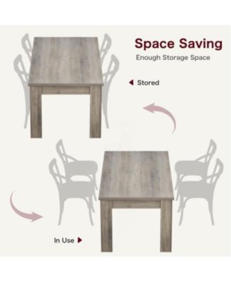 Kitchen Dining Table for 4-6 Farmhouse Dinner Kitchen Table for Dining Room, Home Office, Living Room