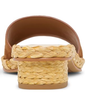 Women's Dixi Slide-Low Raffia Heel Dress Sandals