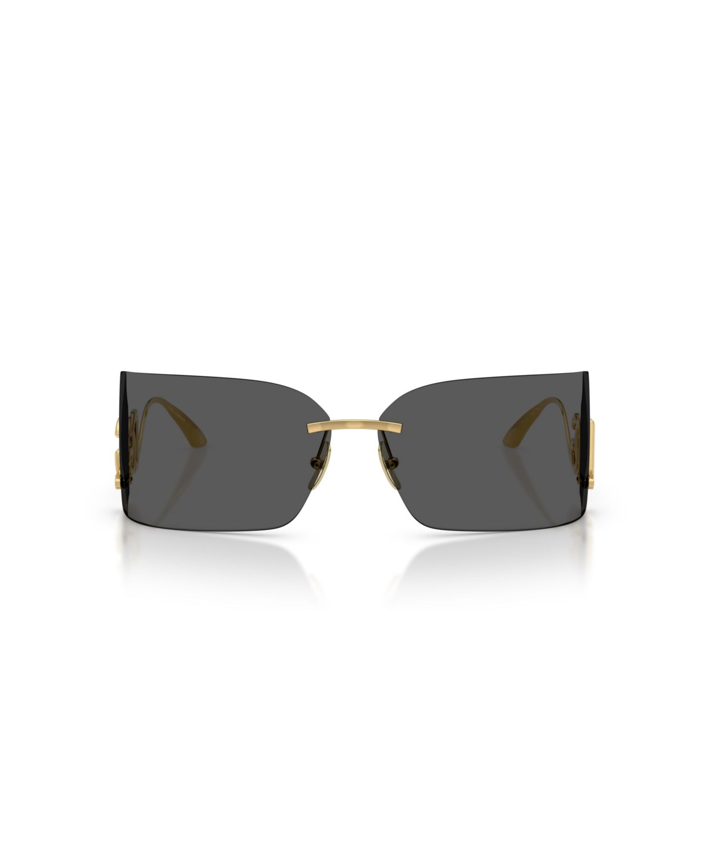 Женские солнцезащитные очки Dolce&Gabbana Rectangle Sunglasses, DG2319, цвет: Золотой — фото 2
