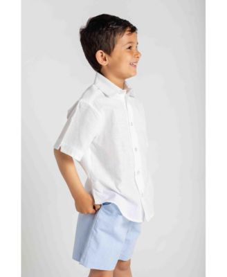 Toddler Boy Linen Look Short