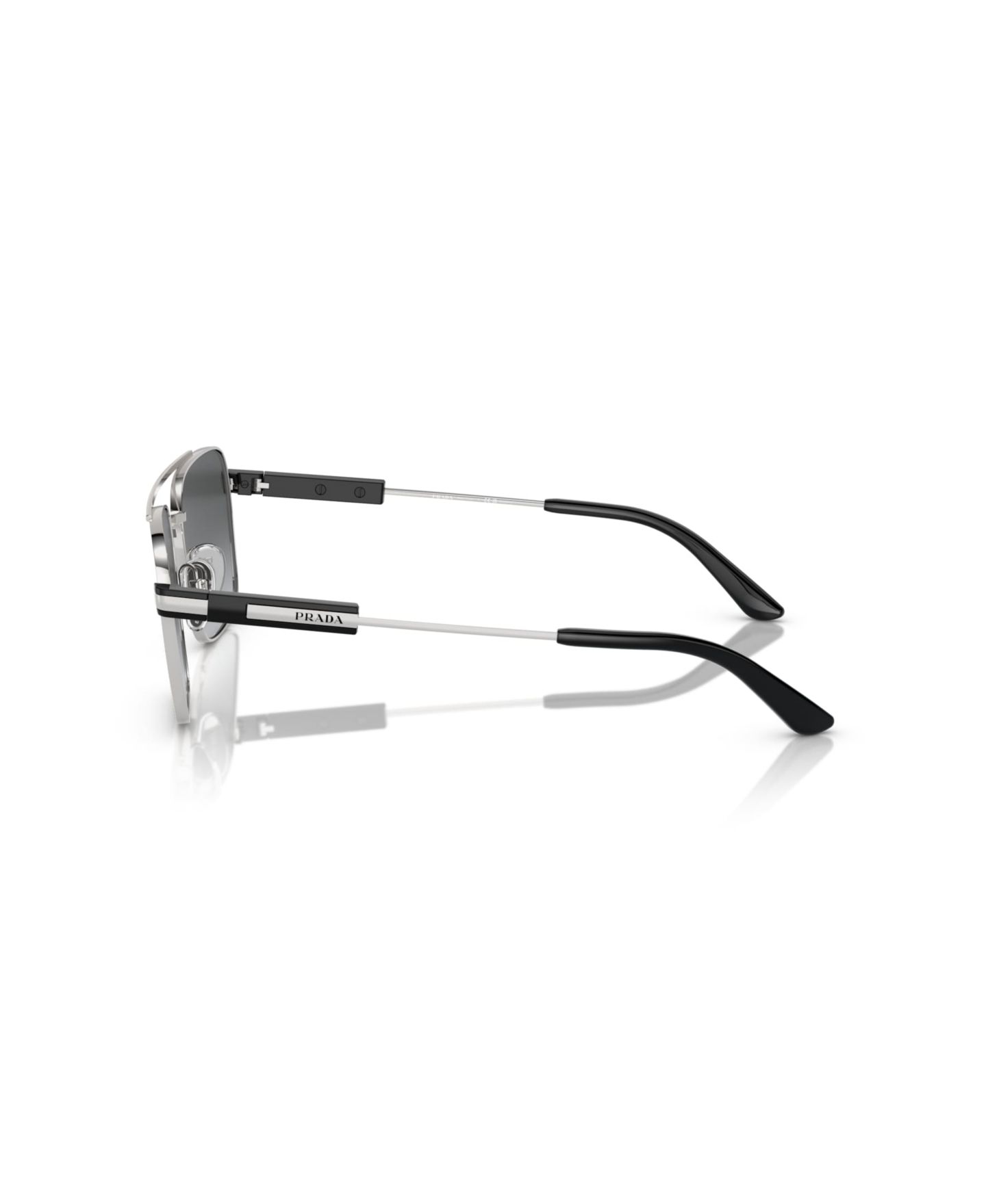 Солнцезащитные очки PRADA Unisex Polarized Sunglasses, PR 67ZS, цвет: Серебряный — фото 3