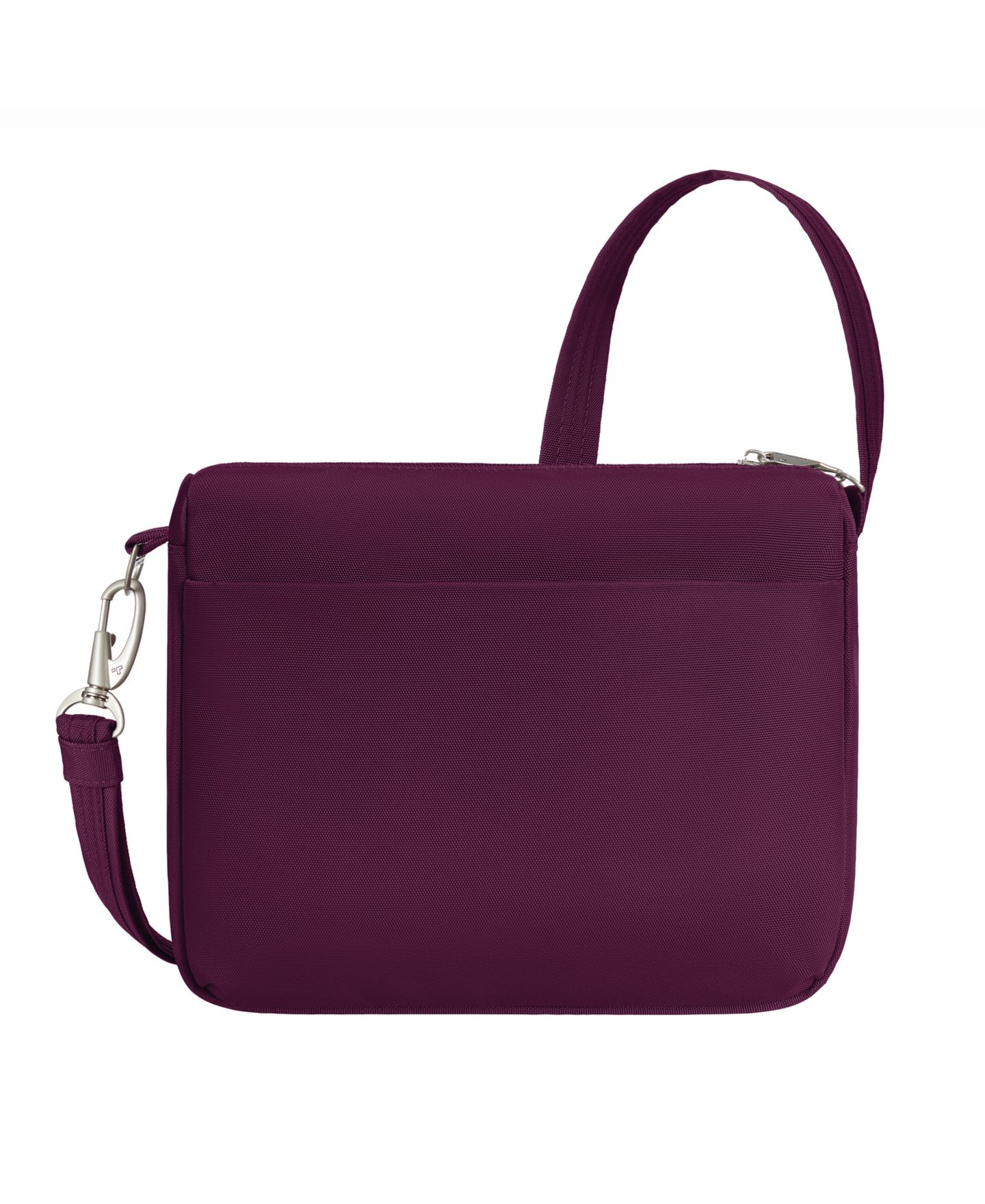 Сумка Travelon Anti-Theft Classic Small East or West Crossbody, цвет: Бордовый — фото 4