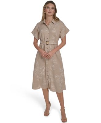 Women's Button-Down Shirt Dress