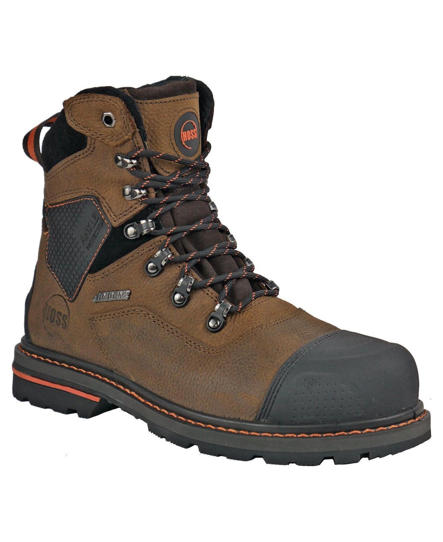 Мужские ботинки Hoss Boot Company Range 6 Inch Composite Toe Work Boot, цвет: Коричневый — фото 1