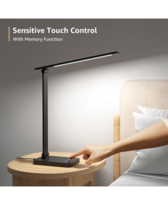 LED Desk Lamp with charging port, 650LM Touch Control, 5 Brightness Level
