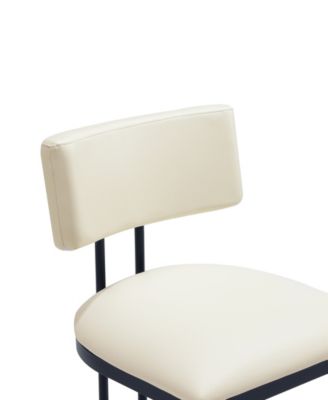 Juno Faux Leather Upholstered Dining Side Chair, Set of 2