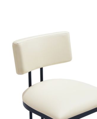 Juno 38.2" Faux Leather Upholstered Counter Stool