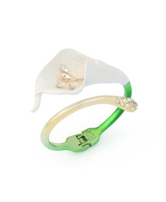 Faux Stone Betsey's Bouquet Calla Lily Bangle Bracelet