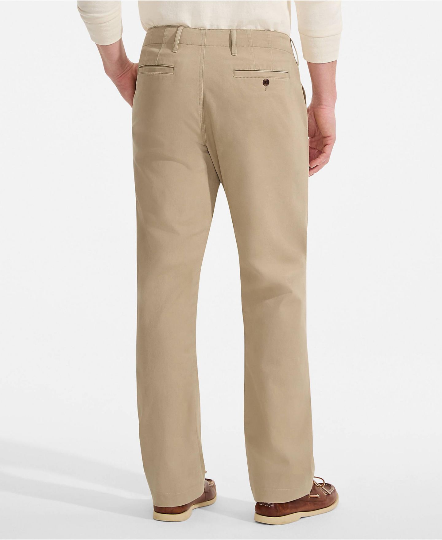 Мужские брюки Lands' End Knockabout Easy Classic Fit Chino Pant, цвет: Пустынный рыжевато-коричневый — фото 3