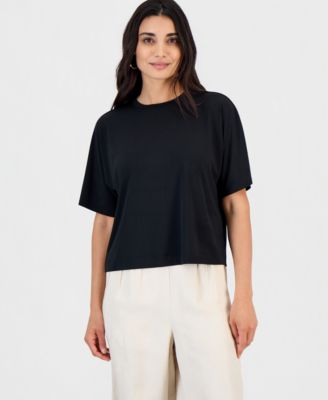 Petite Boxy-Fit Crewneck T-Shirt
