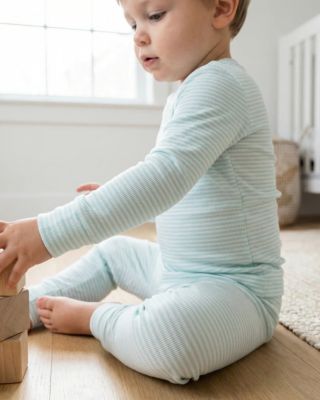 Toddler Boys Cloud Stripe Pajama Set