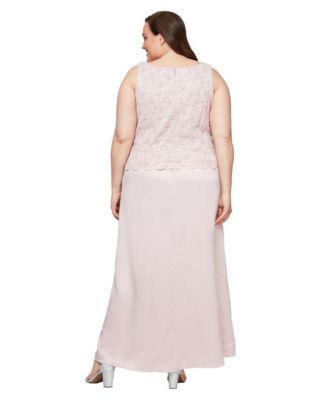 Plus Size Embroidered Jacket & Ball Gown