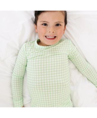 Baby Boys Pistachio Gingham Pajama Set