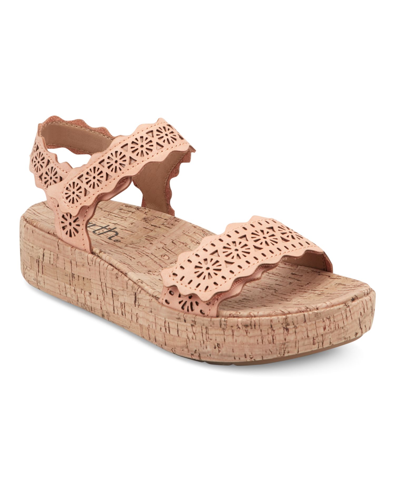 Women's Slatal Leather Platform Footbed Sandals