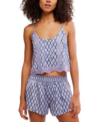 Women's Midnight Muse 2-Piece Scoop Neck Top and Shorts Set