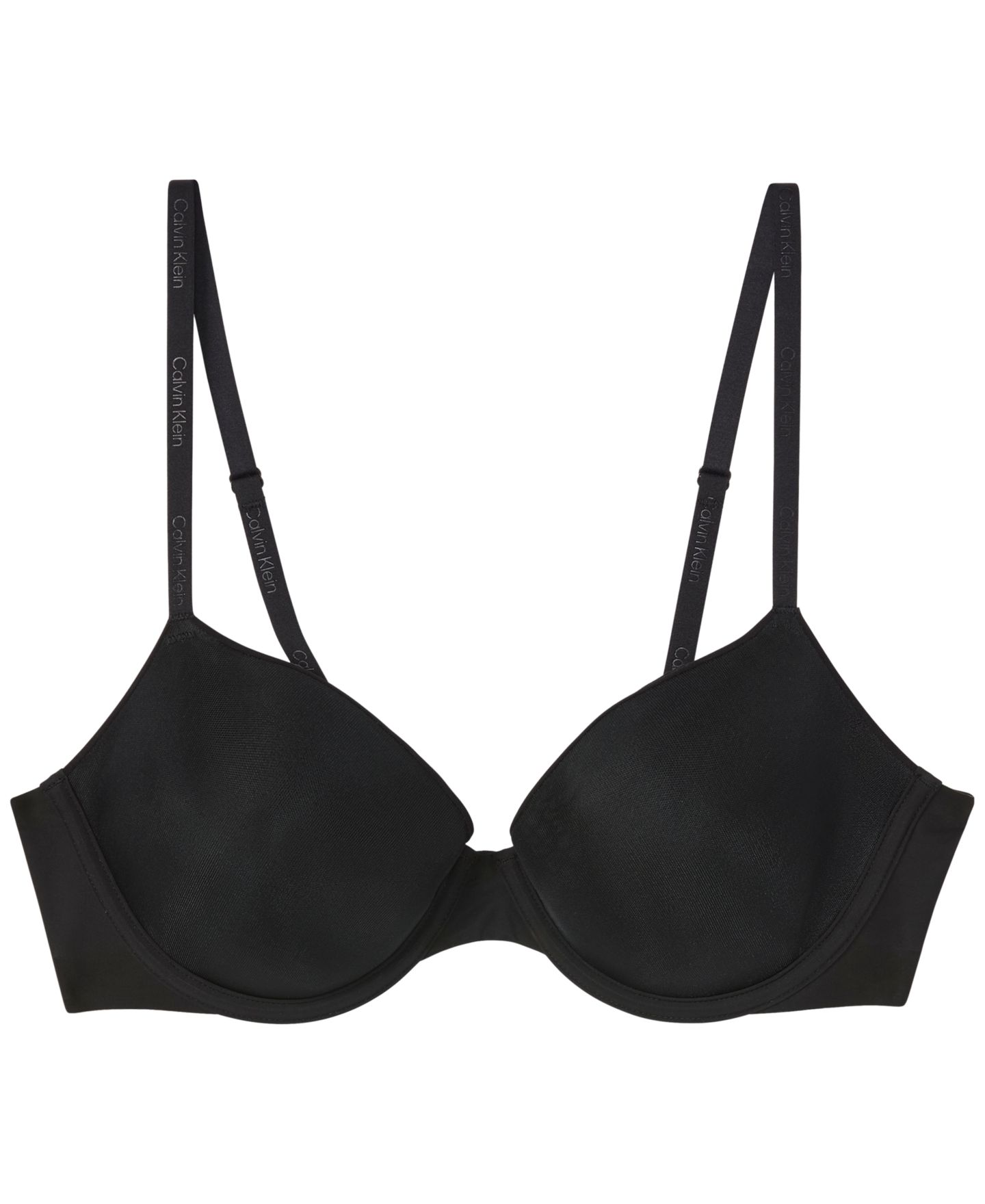 Бра деми Ultralight, лёгкая чашка — Calvin Klein, цвет: Чёрный — фото 9